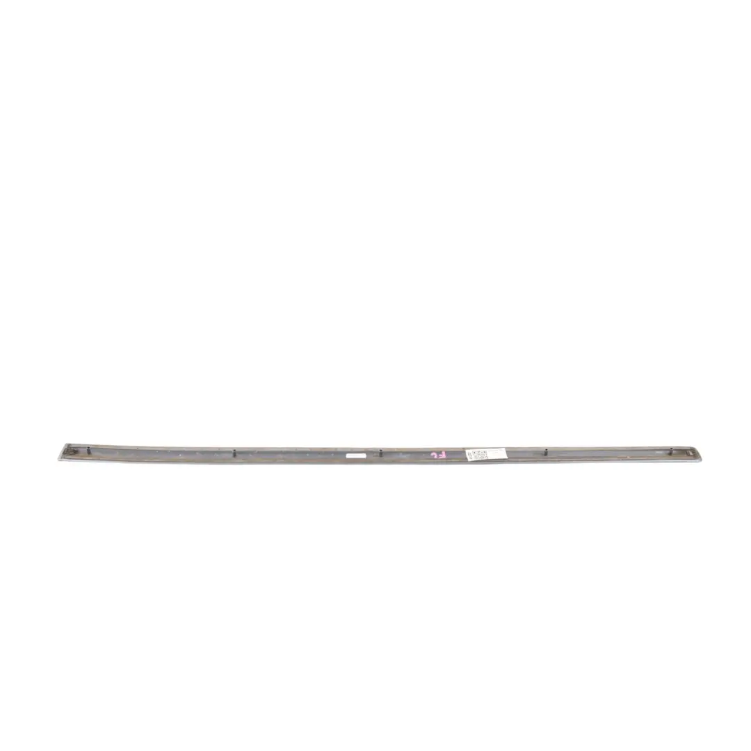 Front Door Upper Moulding Strip Left N/S Akoya Silver Metallic - Y7H to Audi A3 8P with Part number 8P4853953A Audi A3 8P Front Door Upper Moulding Strip Left N/S Akoya Silver Metallic - Y7H - SKU 8P4853953A-ASI - Part number 8P4853953A