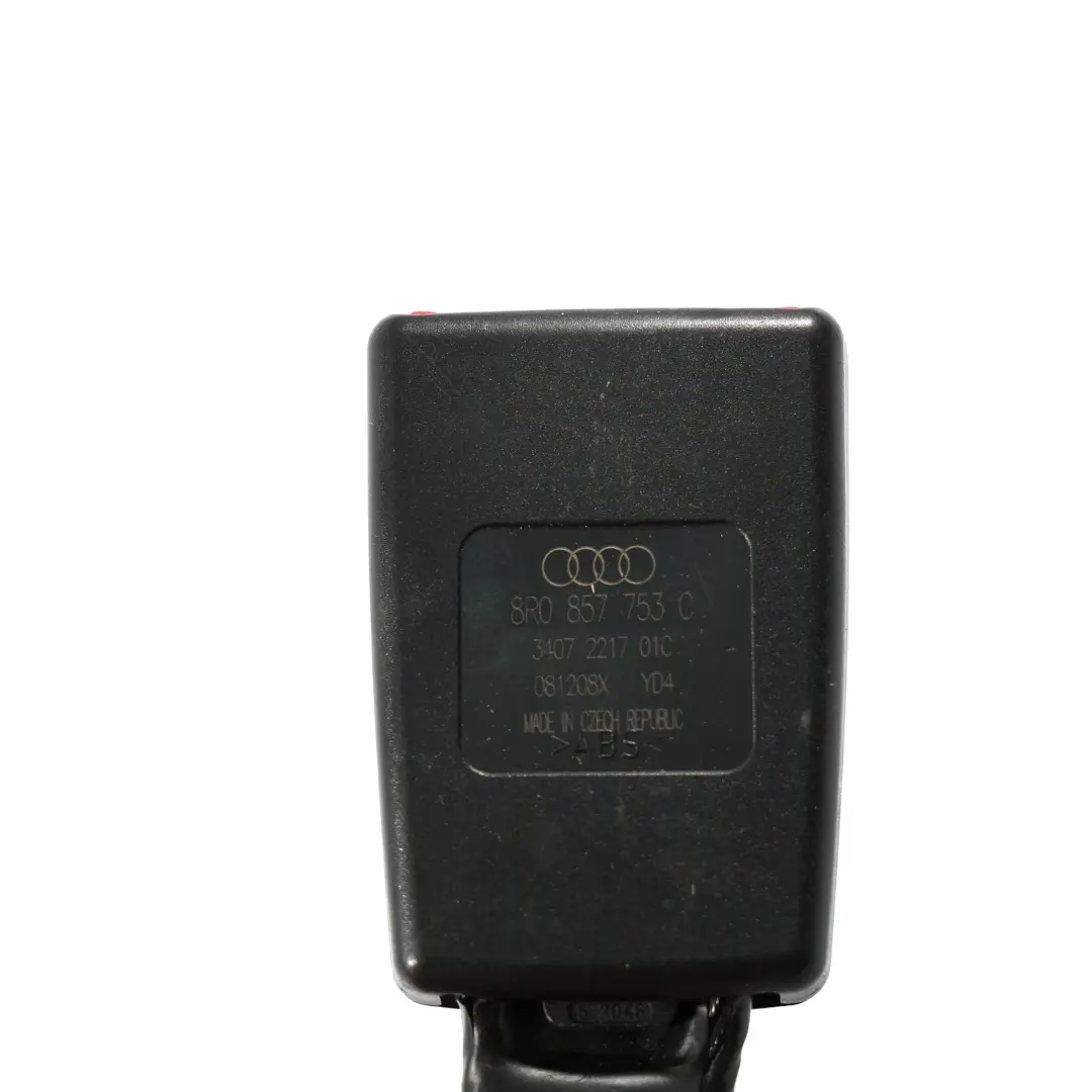 Sicherheitsgurt Schnalle Gurtschloss Hinten Links für Audi Q5 8R mit Teilenummer 8R0857753C Audi Q5 8R Sicherheitsgurt Schnalle Gurtschloss Hinten Links - SKU 8R0857753C - Teilenummer 8R0857753C