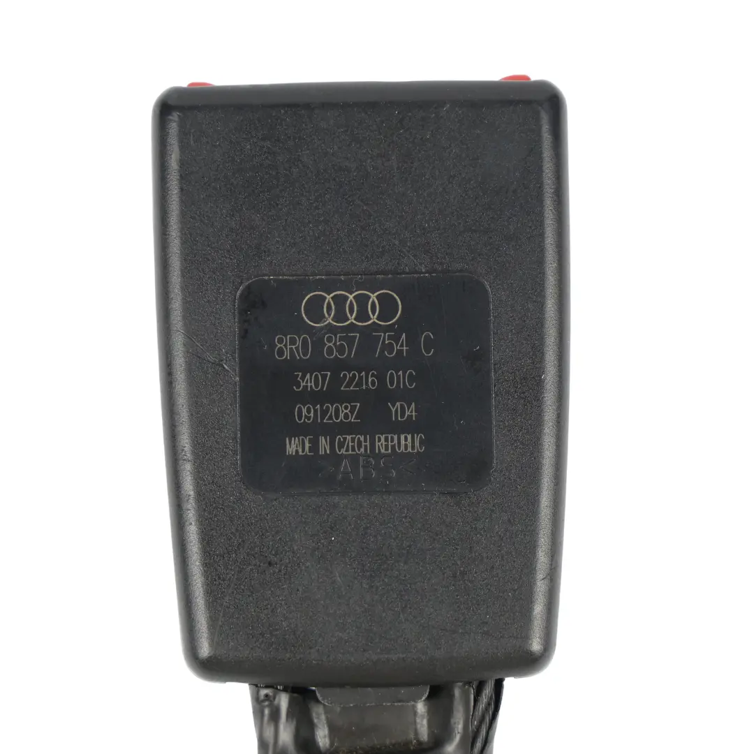 Audi Q5 8R Seat Belt Buckle Catch Rear Right O/S - SKU 8R0857754C - Part number 8R0857754C