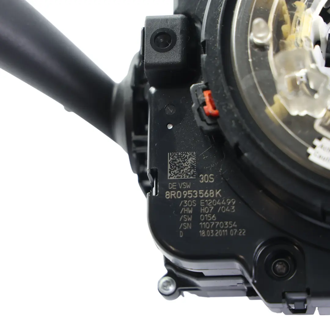 Interruptor Columna Dirección Limpiaparabrisas para Audi A5 8T con número de pieza 8R0953568K Audi A5 8T Interruptor Columna Dirección Limpiaparabrisas - SKU 8R0953568K - Número de pieza 8R0953568K