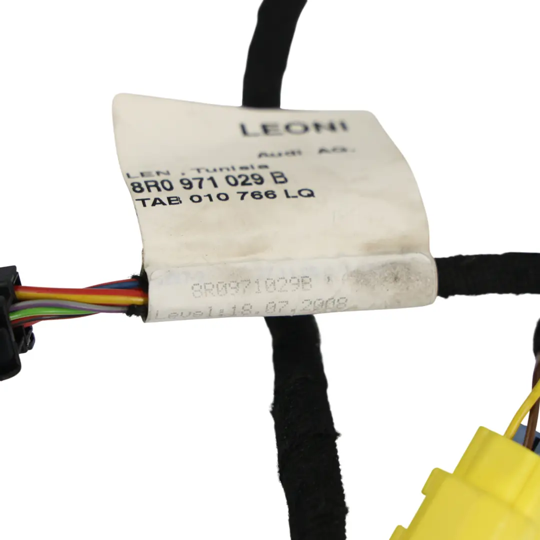 Cableado Arnés Cable Puerta Delantera Lado Conductor para Audi Q5 8R con número de pieza 8R0971029B Audi Q5 8R Cableado Arnés Cable Puerta Delantera Lado Conductor - SKU 8R0971029B - Número de pieza 8R0971029B