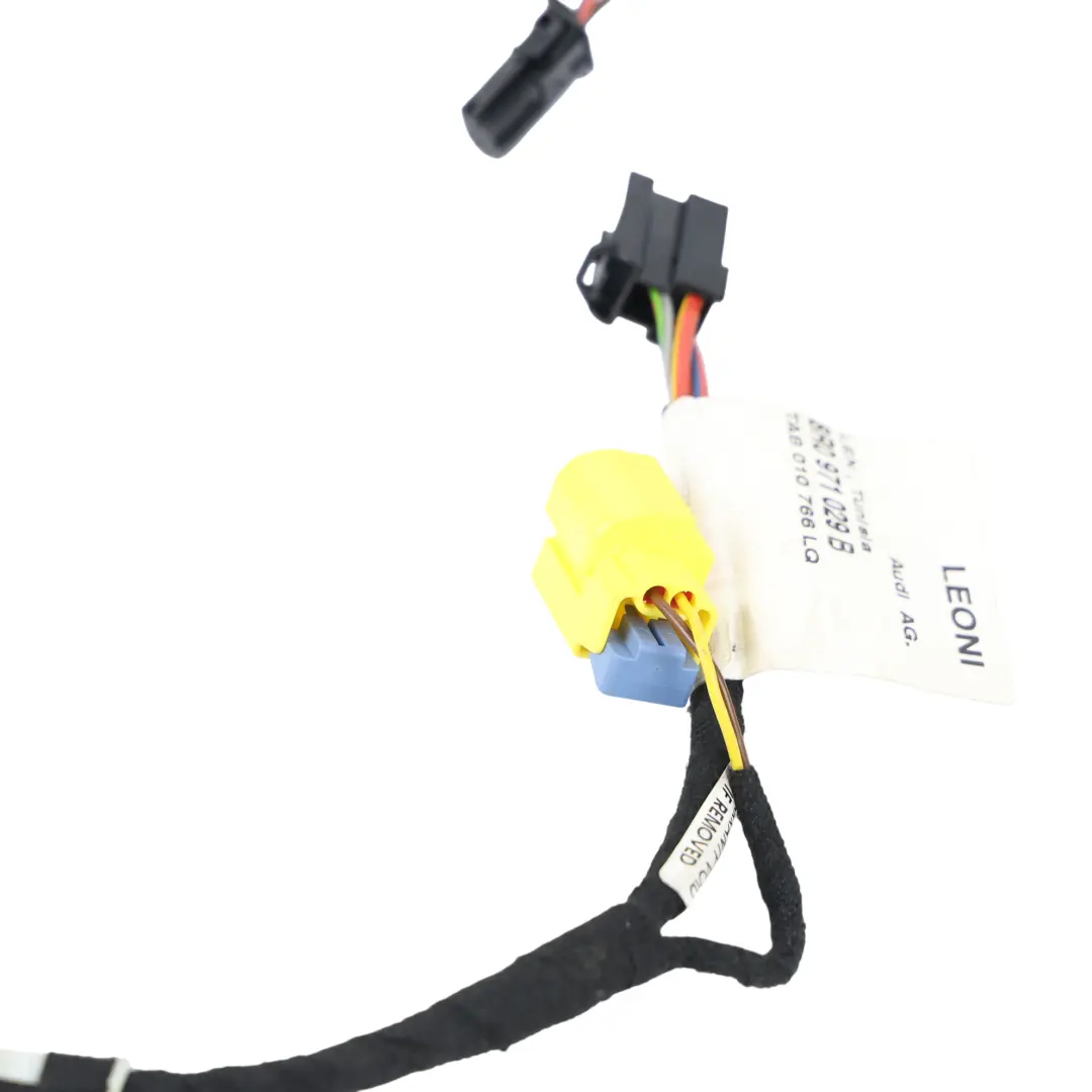 Audi Q5 8R Cableado Arnés Cable Puerta Delantera Lado Conductor - SKU 8R0971029B - Número de pieza 8R0971029B