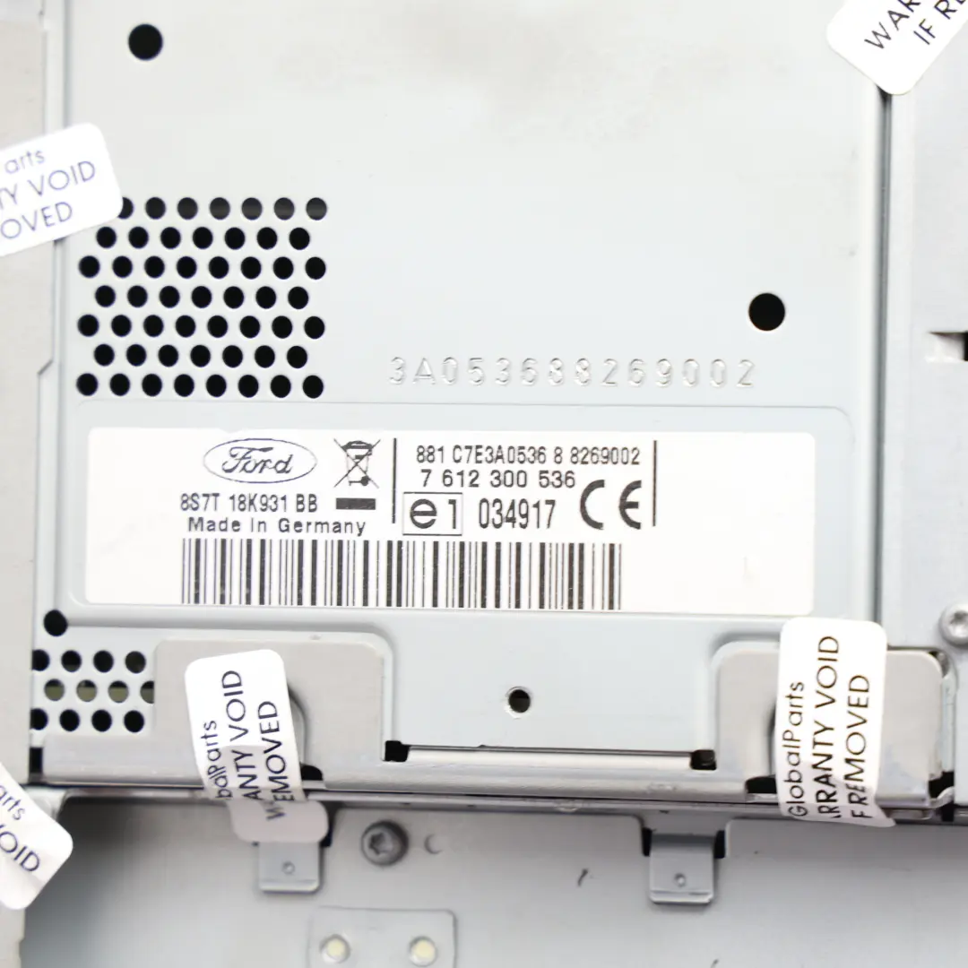 Ford Mondeo MK4 Schermo Navigatore Radio CD Nav Sat Nav - SKU 8S7T-18K931-BB-1 - Numero di parte 8S7T-18K931-BB