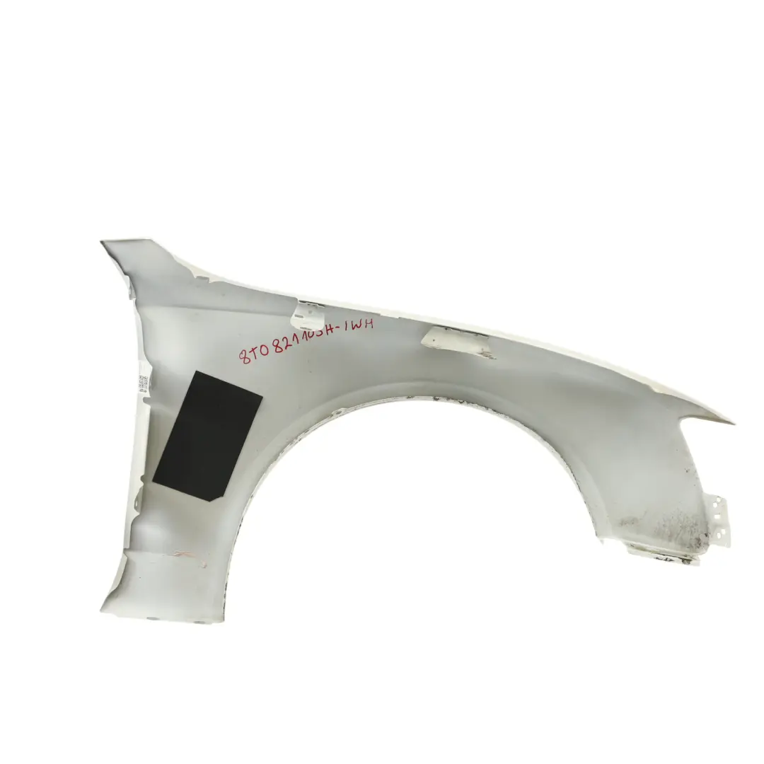 Audi A5 8T Side Panel Front Left N/S Wing Fender Ibis White - Y9C - SKU 8T0821105H-IWH - Part number 8T0821105H