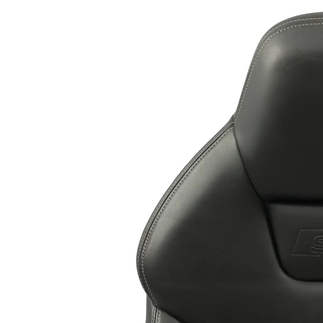 Audi S5 8T Housse De Dossier De Siège Avant Gauche Panneau Cuir Noir Soul - SKU 8T0881805F - Numéro de pièce 8T0881805F