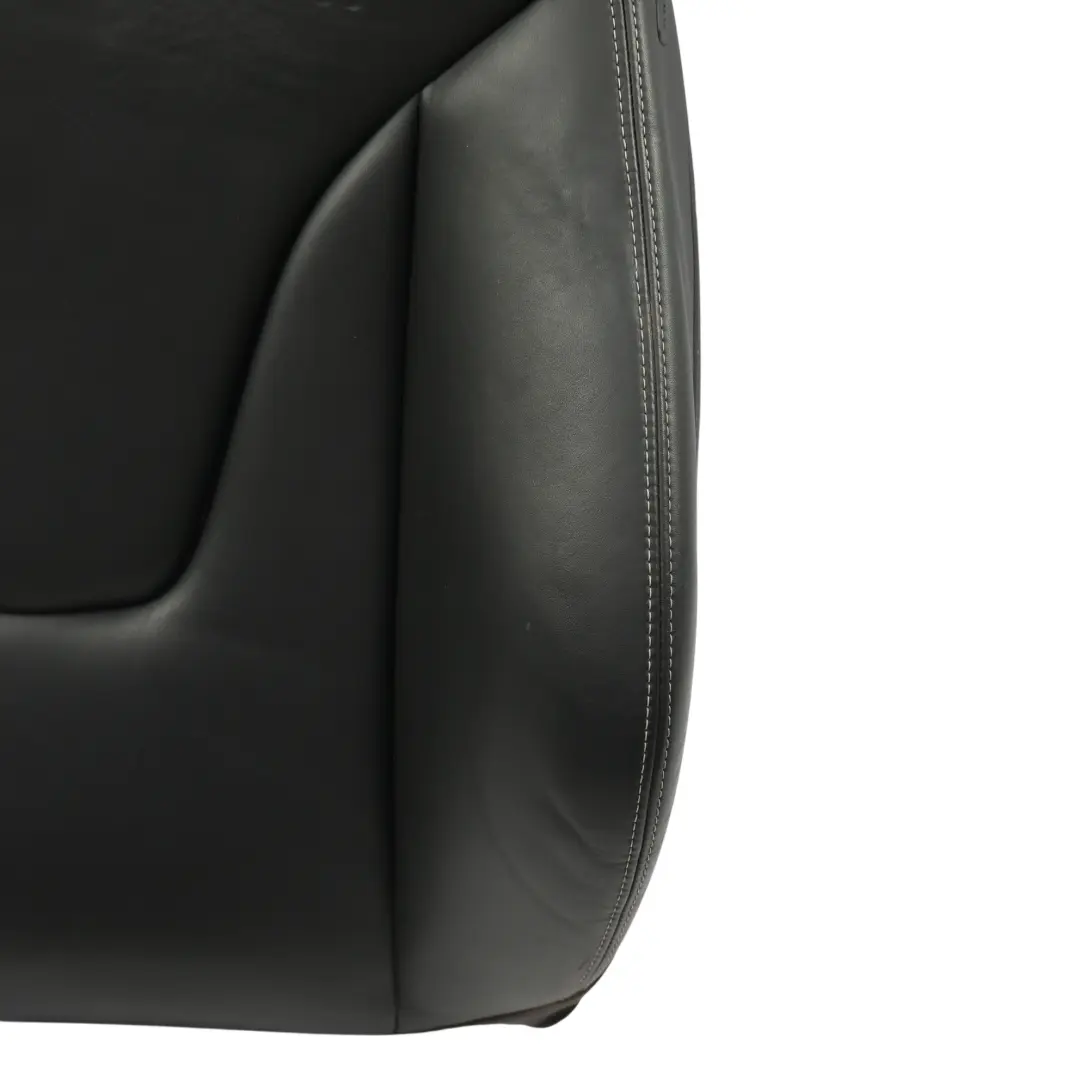 Audi S5 8T Front Seat Backrest Cover Left N/S Panel Black Leather Soul - SKU 8T0881805F - Part number 8T0881805F