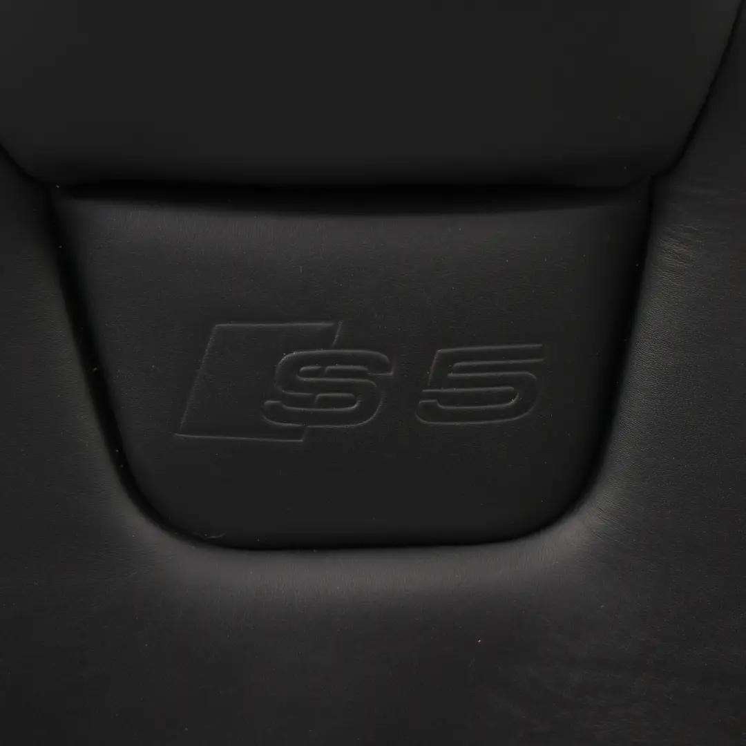 Audi S5 8T Oparcie Fotela Lewe Przednie Osłona Czarna Skóra Soul - SKU 8T0881805F - Numer Części 8T0881805F