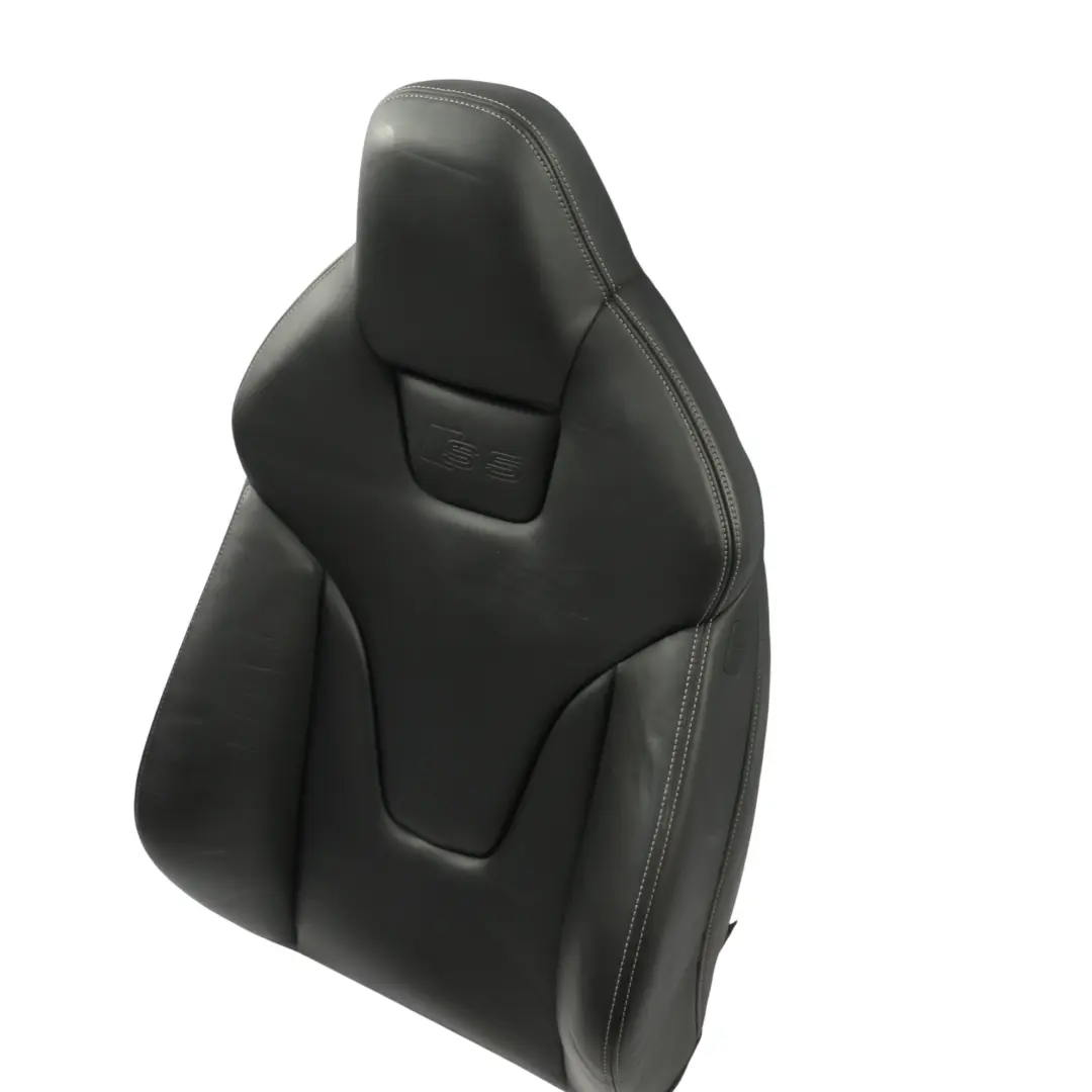 Asiento Delantero Respaldo Cubierta Izquierda Panel Negro Cuero para Audi S5 8T con número de pieza 8T0881805F Audi S5 8T Asiento Delantero Respaldo Cubierta Izquierda Panel Negro Cuero - SKU 8T0881805F - Número de pieza 8T0881805F