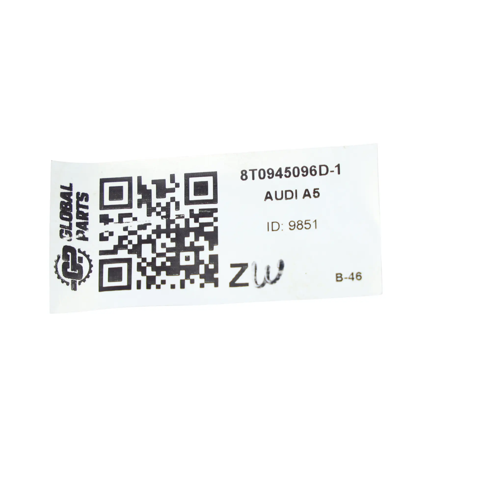 Audi A5 8T Rear Lamp Tail Light Outer Side Fender Right O/S 8T0945096D