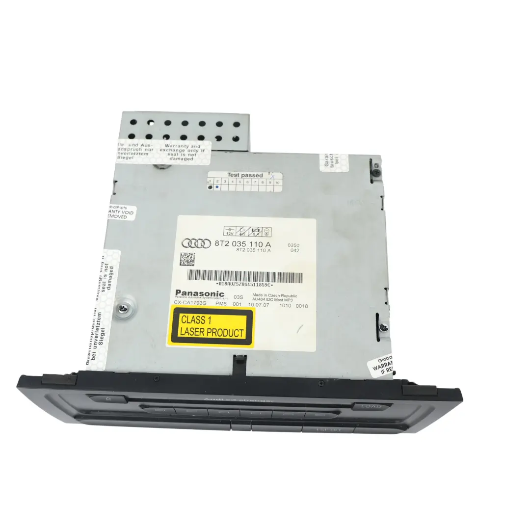 Audi A5 8T Autoradio Unité Navi Lecteur CD DVD Changeur - SKU 8T2035110A - Numéro de pièce 8T2035110A