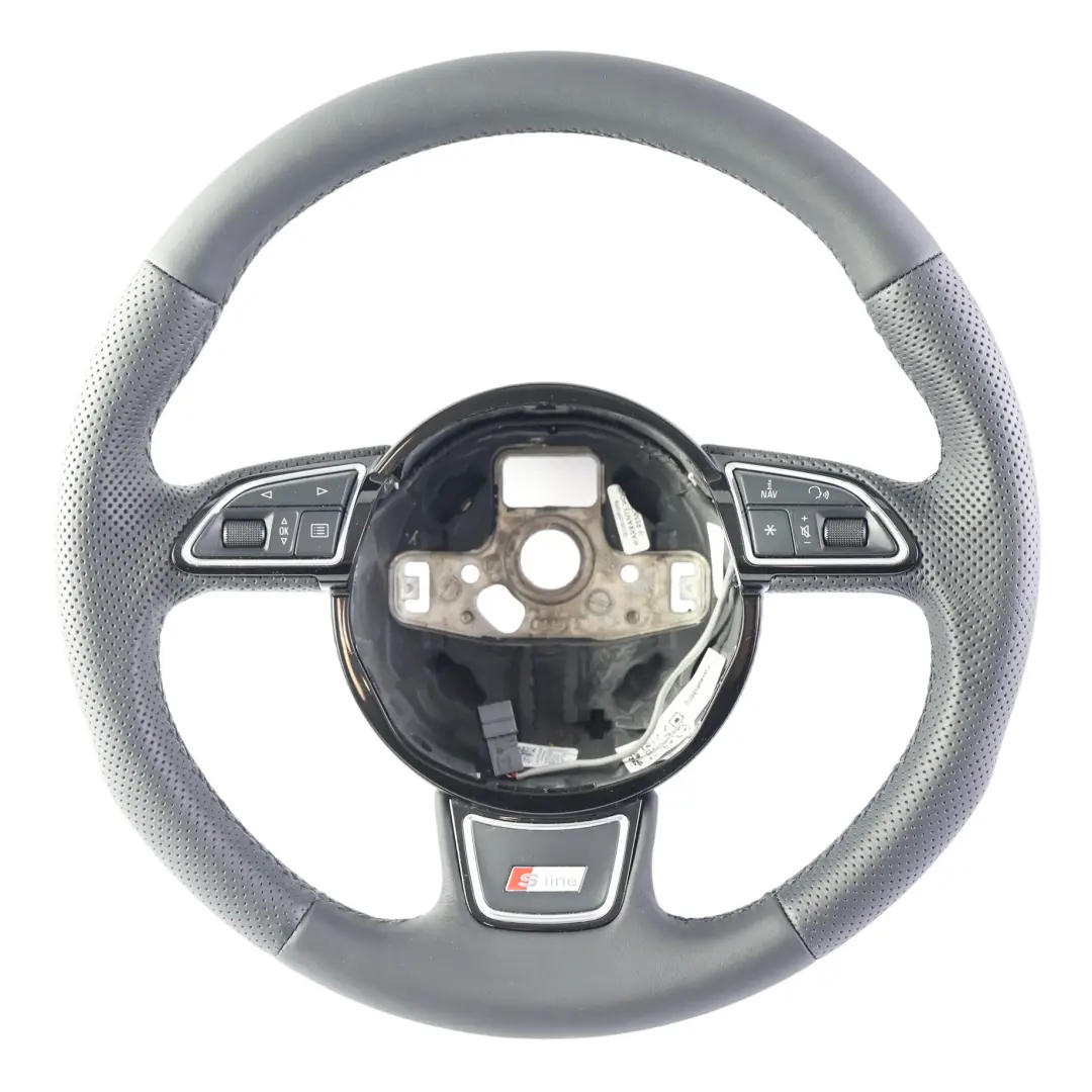 Audi Q3 8U Volante S Line NUEVO Cuero Negro Multifunción - SKU 8U0419091R-2 - Número de pieza 8U0419091R
