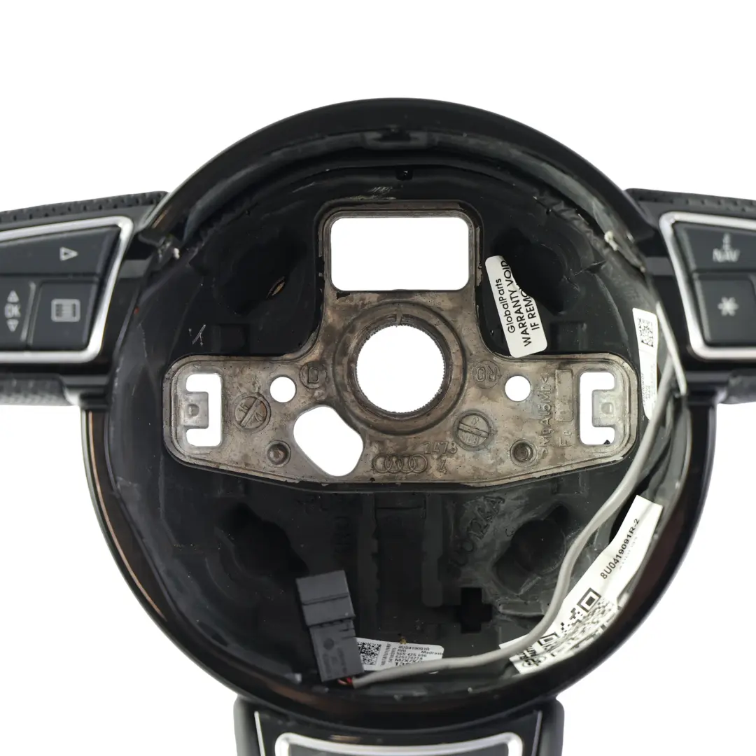 Audi Q3 8U Steering Wheel S Line NEW Black Leather Multifunction - SKU 8U0419091R-2 - Part number 8U0419091R