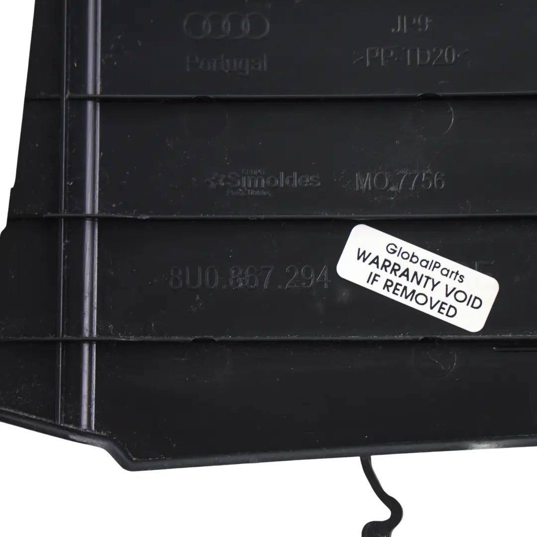Audi Q3 8U Garniture Cache Montant B Supérieur Droit Noir - SKU 8U0867244D - Numéro de pièce 8U0867244D