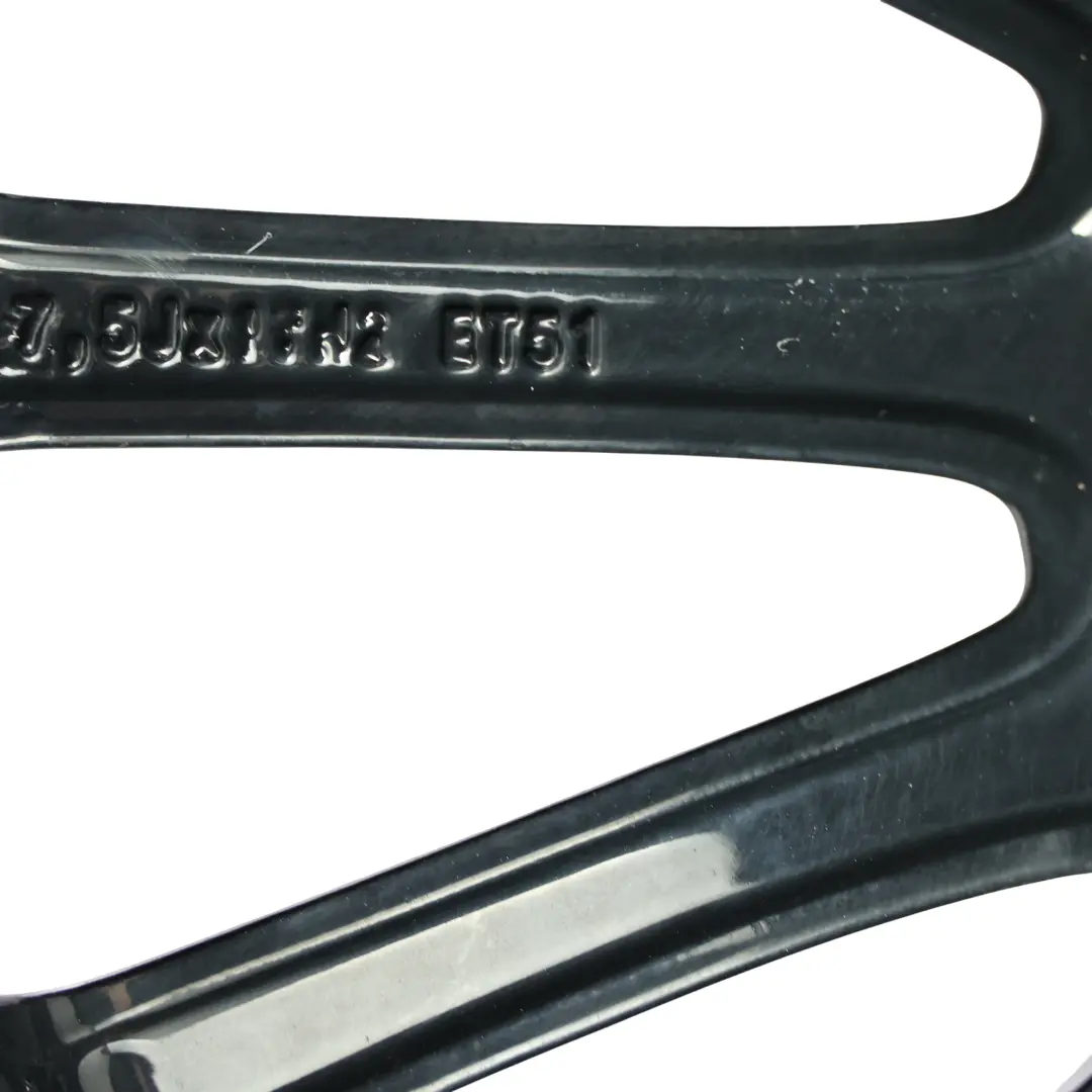 Audi A3 8V Cerchio Ruota Lega Nero 17" 7,5J ET:51 - SKU 8V0601025BN-1 - Numero di parte 8V0601025BN