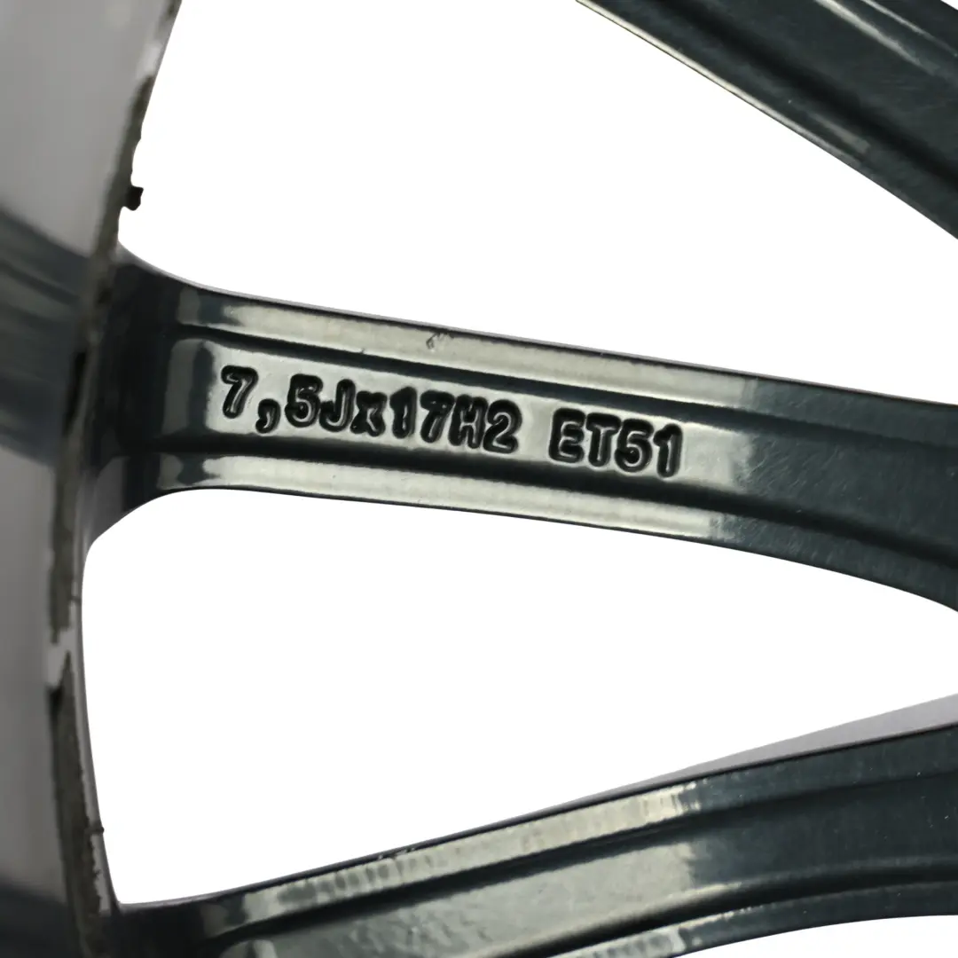 Alloy Wheel Rim Black 17" 7,5J ET:51 to Audi A3 8V with Part number 8V0601025BN Audi A3 8V Alloy Wheel Rim Black 17" 7,5J ET:51 - SKU 8V0601025BN-3 - Part number 8V0601025BN