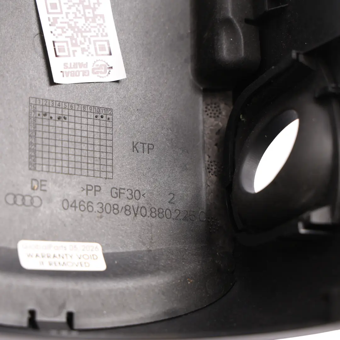 Steering Column Lower Cowl Surround Trim Panel Moulding to Audi A3 8V with Part number 8V0953512 Audi A3 8V Steering Column Lower Cowl Surround Trim Panel Moulding - SKU 8V0953512 - Part number 8V0953512