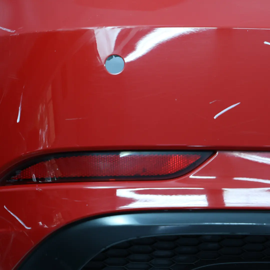 Audi S3 8V Rear Bumper Trim Panel Covering Tango Red Metallic - Y3U - SKU 8V4807067P-TAR - Part number 8V4807067P