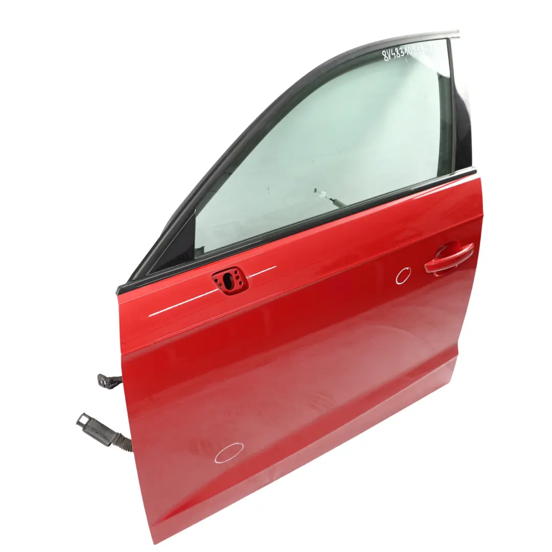 Audi A3 8V Sportback Door Front Left N/S Tango Red Metallic - Y3U - SKU 8V4831051B-TAR - Part number 8V4831051B