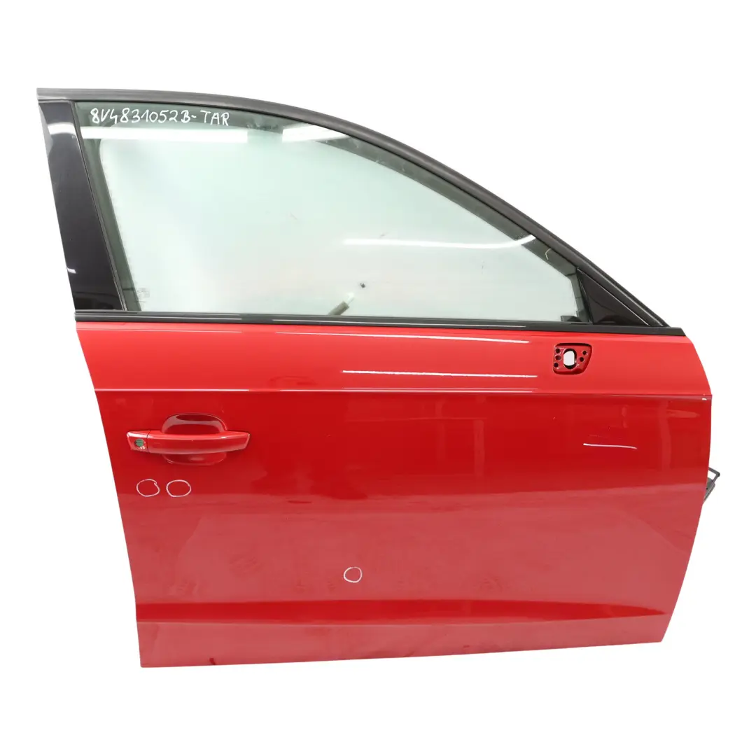 Door Front Right O/S Tango Red Metallic - Y3U to Audi A3 8V with Part number 8V4831052B Audi A3 8V Door Front Right O/S Tango Red Metallic - Y3U - SKU 8V4831052B-TAR - Part number 8V4831052B
