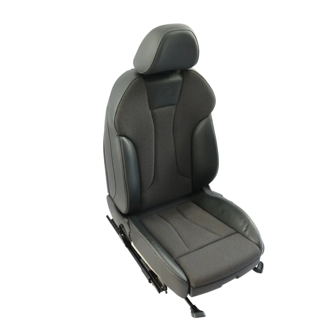 Audi A3 8V 5 Door Front Seat Sport Interior Half Leather Black Grey Left N/S - SKU 8V4881805AN-1 - Part number 8V4881805AN