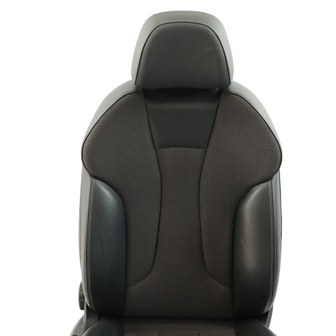 Audi A3 8V 5 Door Fotel Przedni Prawy Sportowy Półskóra Czarno-Szara - SKU 8V4881806AN-1 - Numer Części 8V4881806AN
