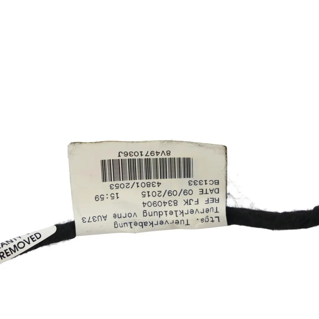 Audi A3 8V Cablaggio Porta Anteriore Lato Passeggero 8V4971036 - SKU 8V4971036J - Numero di parte 8V4971036J