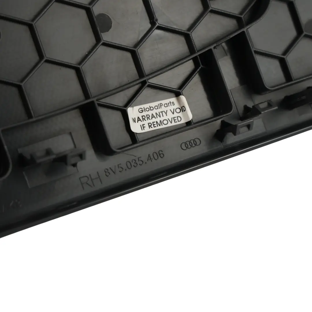 Audi A3 S3 8V Griglia Copertura Altoparlante Ripiano Posteriore Destra - SKU 8V5035406 - Numero di parte 8V5035406
