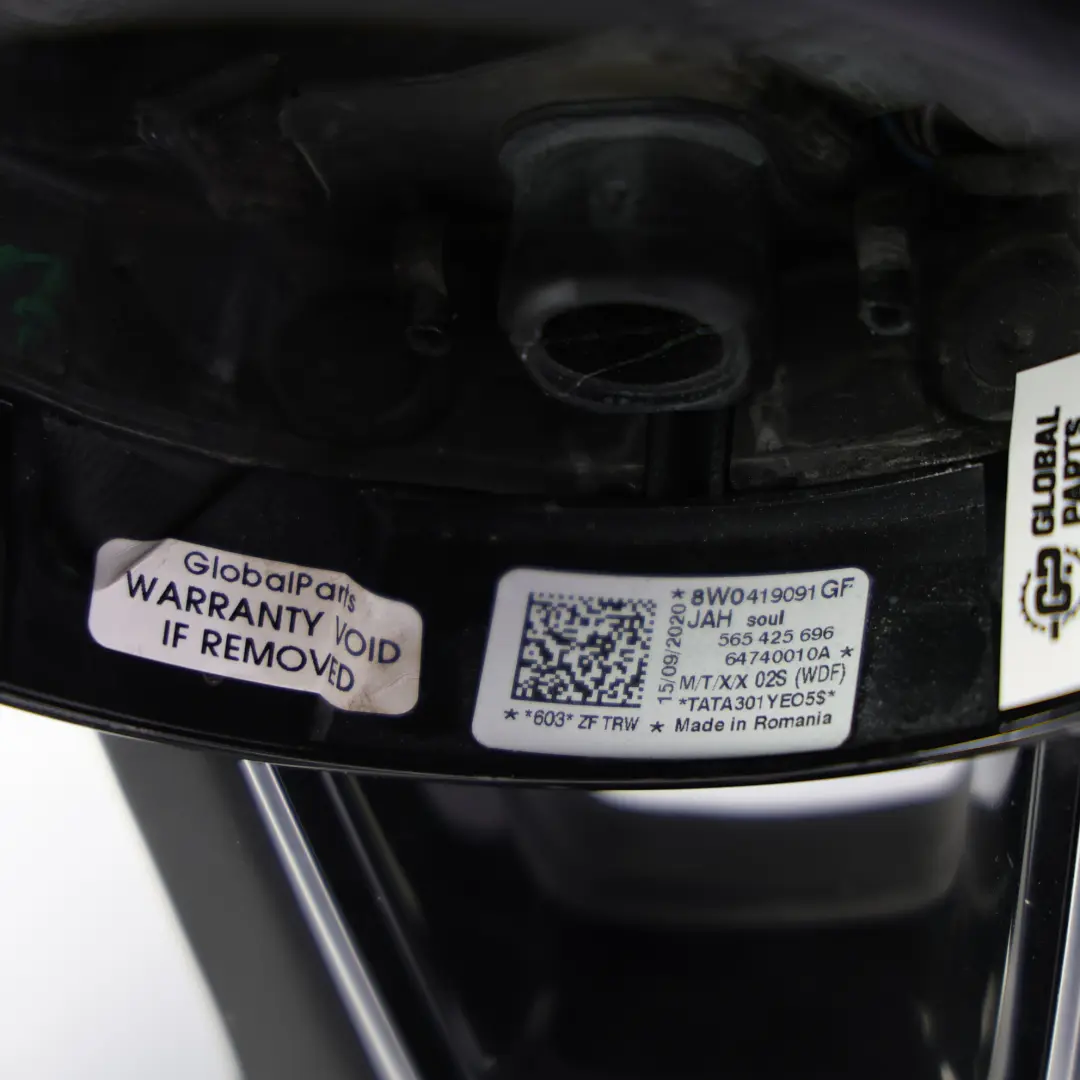 Audi A4 B9 A5 F5 Volante S-Line NUOVO Pelle Nera Fondo Piatto - SKU 8W0419091GF-1 - Numero di parte 8W0419091GF