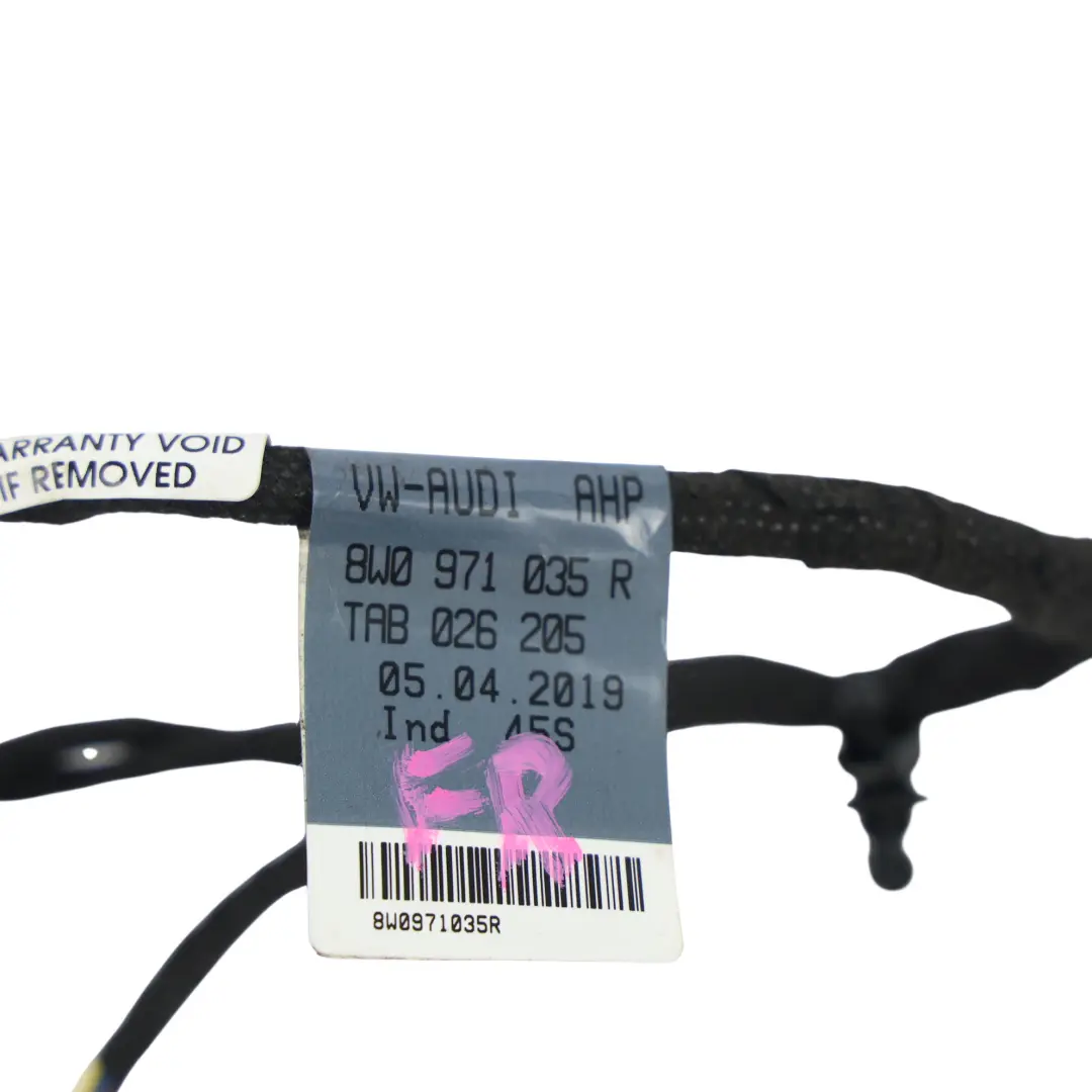 Audi A4 B9 Wiązka Przewodów Drzwi Przednich Lewa - SKU 8W0971035R - Numer Części 8W0971035R