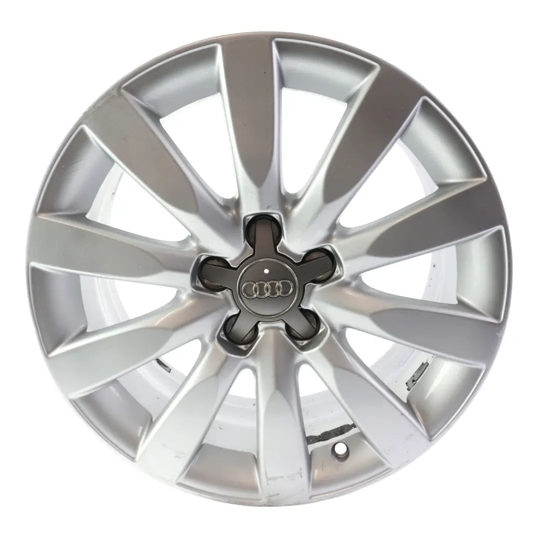 Silber Alu Felge 16" 7J ET34 5x100 10 Speiche für Audi A1 8X mit Teilenummer 8X0601025BB Audi A1 8X Silber Alu Felge 16" 7J ET34 5x100 10 Speiche - SKU 8X0601025BB-2 - Teilenummer 8X0601025BB