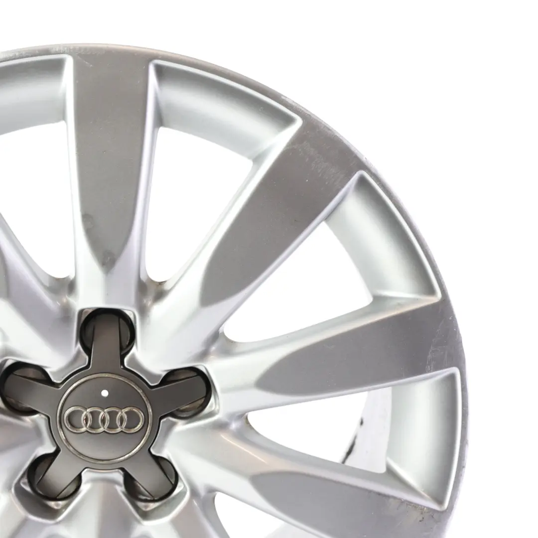 Audi A1 8X Silver Alloy Wheel Rim 16" 7J ET:34 10 Spoke - SKU 8X0601025BB-3 - Part number 8X0601025BB