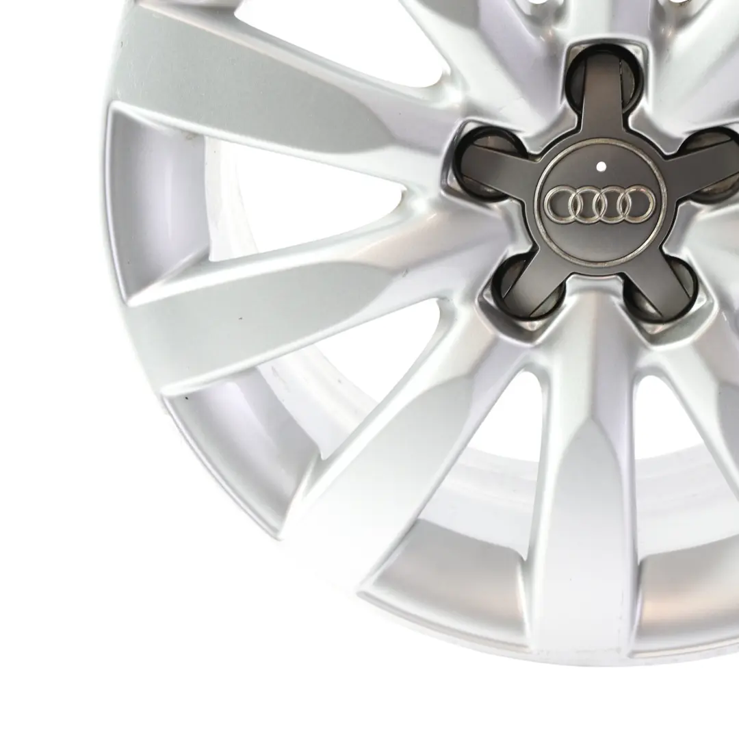 Audi A1 8X Silver Alloy Wheel Rim 16" 7J ET:34 10 Spoke - SKU 8X0601025BB-3 - Part number 8X0601025BB