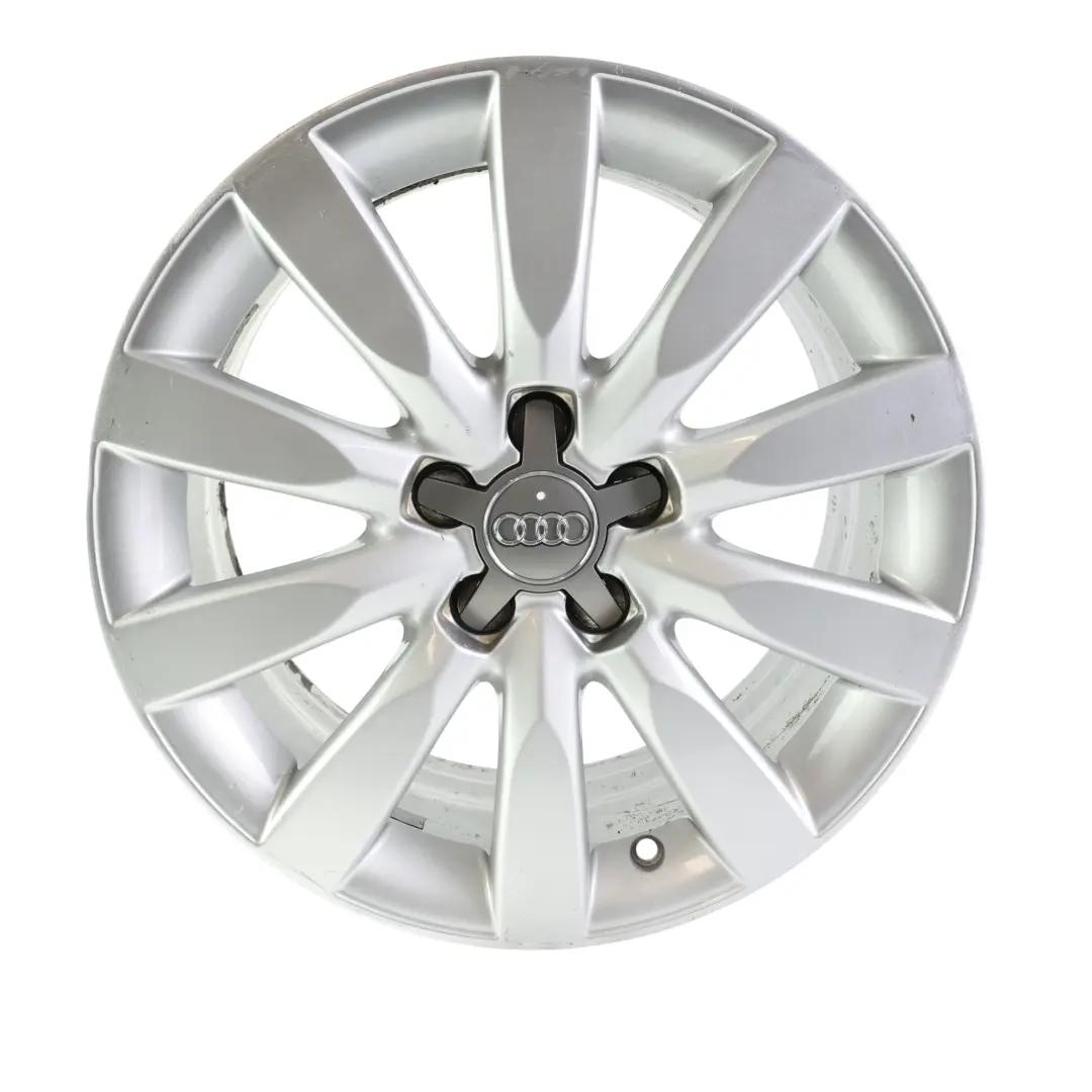 Audi A1 8X Silver Alloy Wheel Rim 16" 7J ET:34 10 Spoke - SKU 8X0601025BB-4 - Part number 8X0601025BB