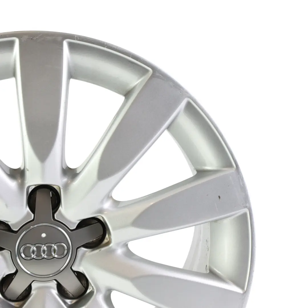 Audi A1 8X Silver Alloy Wheel Rim 16" 7J ET:34 10 Spoke - SKU 8X0601025BB-4 - Part number 8X0601025BB
