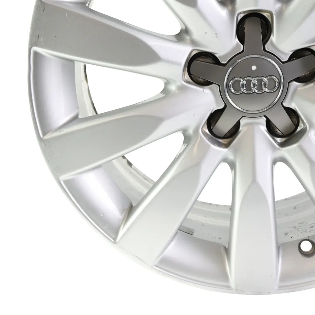 Audi A1 8X Silver Alloy Wheel Rim 16" 7J ET:34 10 Spoke - SKU 8X0601025BB-4 - Part number 8X0601025BB