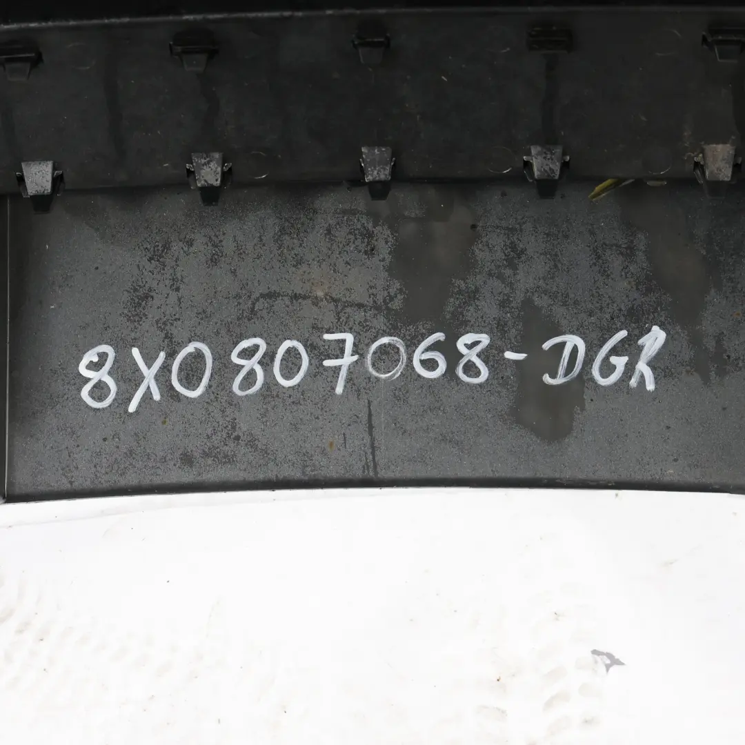 Bumper Trim Panel Covering Daytona Grey Pearl Effect - Z7S to Audi A1 8X Rear with Part number 8X0807068 Audi A1 8X Rear Bumper Trim Panel Covering Daytona Grey Pearl Effect - Z7S - SKU 8X0807068-DGR - Part number 8X0807068