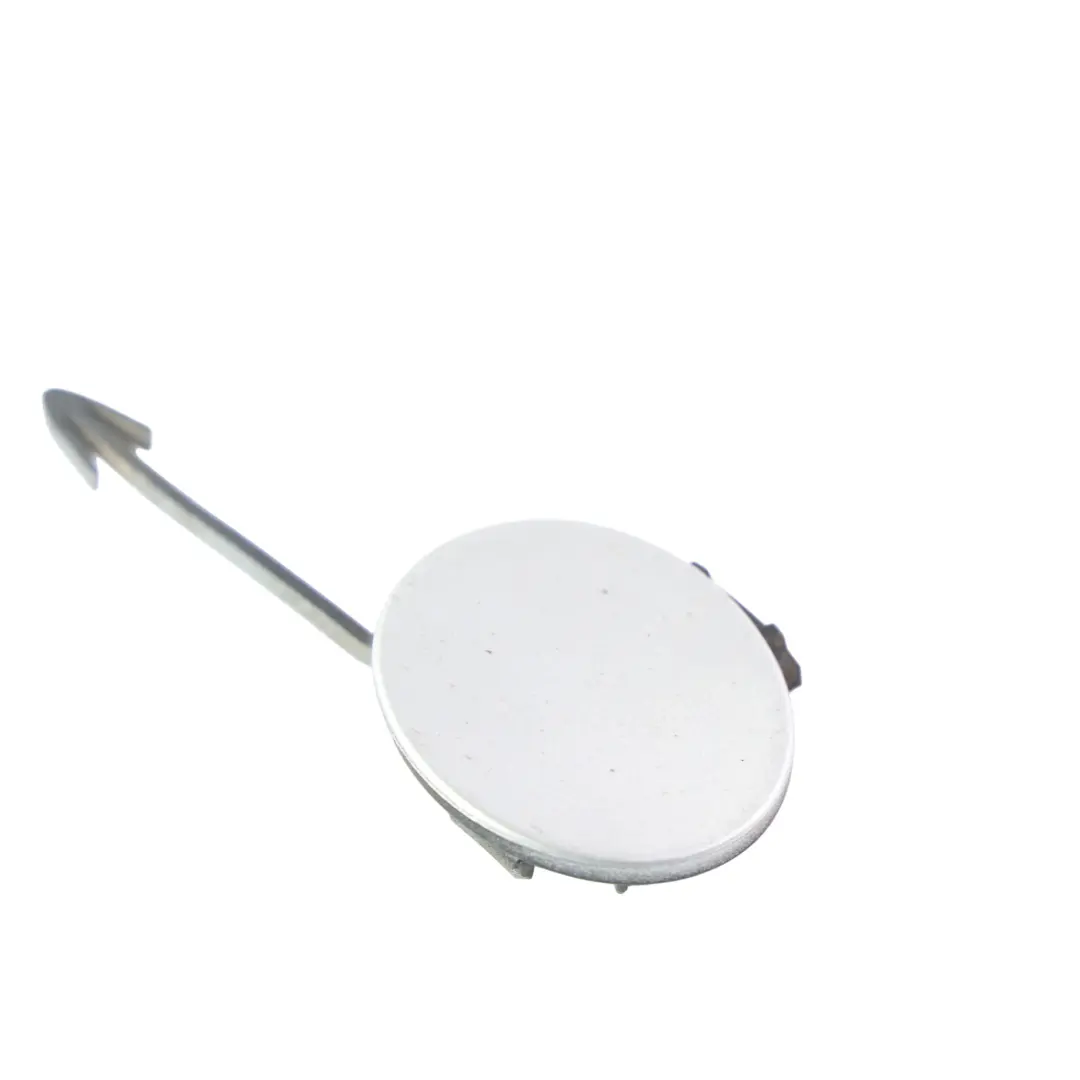 Audi A1 8X S-Line Front Bumper Tow Eye Cover Cap Ice Silver Metallic - X7W - SKU 8X0807241-ICS - Part number 8X0807241