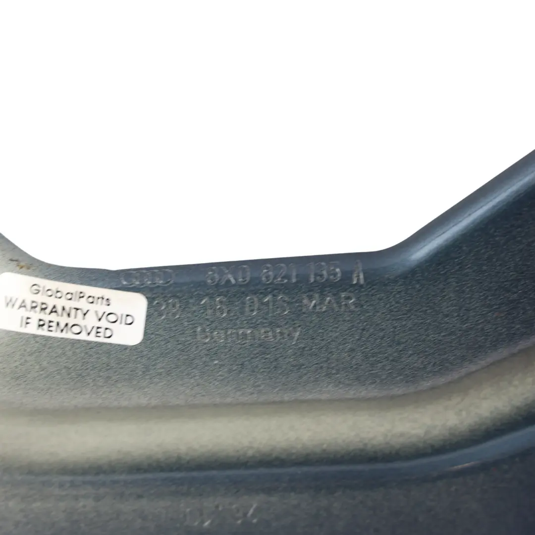 Audi A1 8X Support Aile Avant Gauche Bleu Utopia Métallisé X5L - SKU 8X0821135A-UBL - Numéro de pièce 8X0821135A