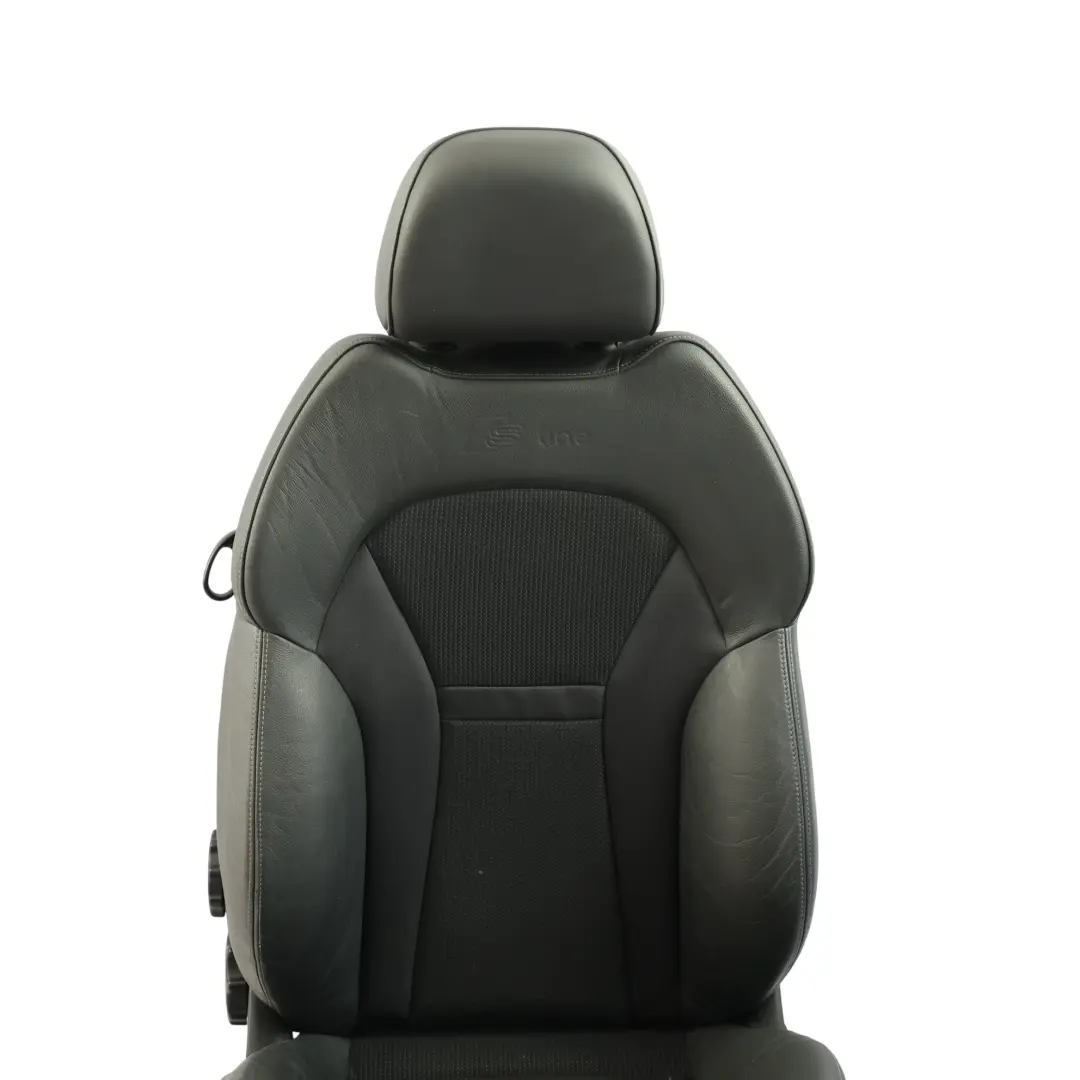 Audi A1 8X 3 Door Sport Seat Front Right O/S Interior Half Leather Soul Silver - SKU 8X0881806AB-2 - Part number 8X0881806AB