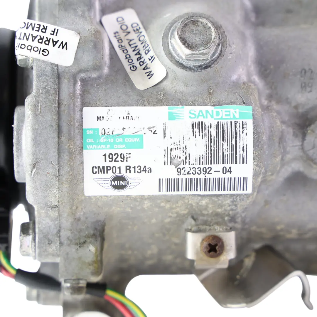 Compresor Mini R56 R55 R57 R60 Aire Acondicionado A/C Compresor para con número de pieza 9223392 Compresor Mini R56 R55 R57 R60 Aire Acondicionado A/C Compresor - SKU 9223392-2 - Número de pieza 9223392