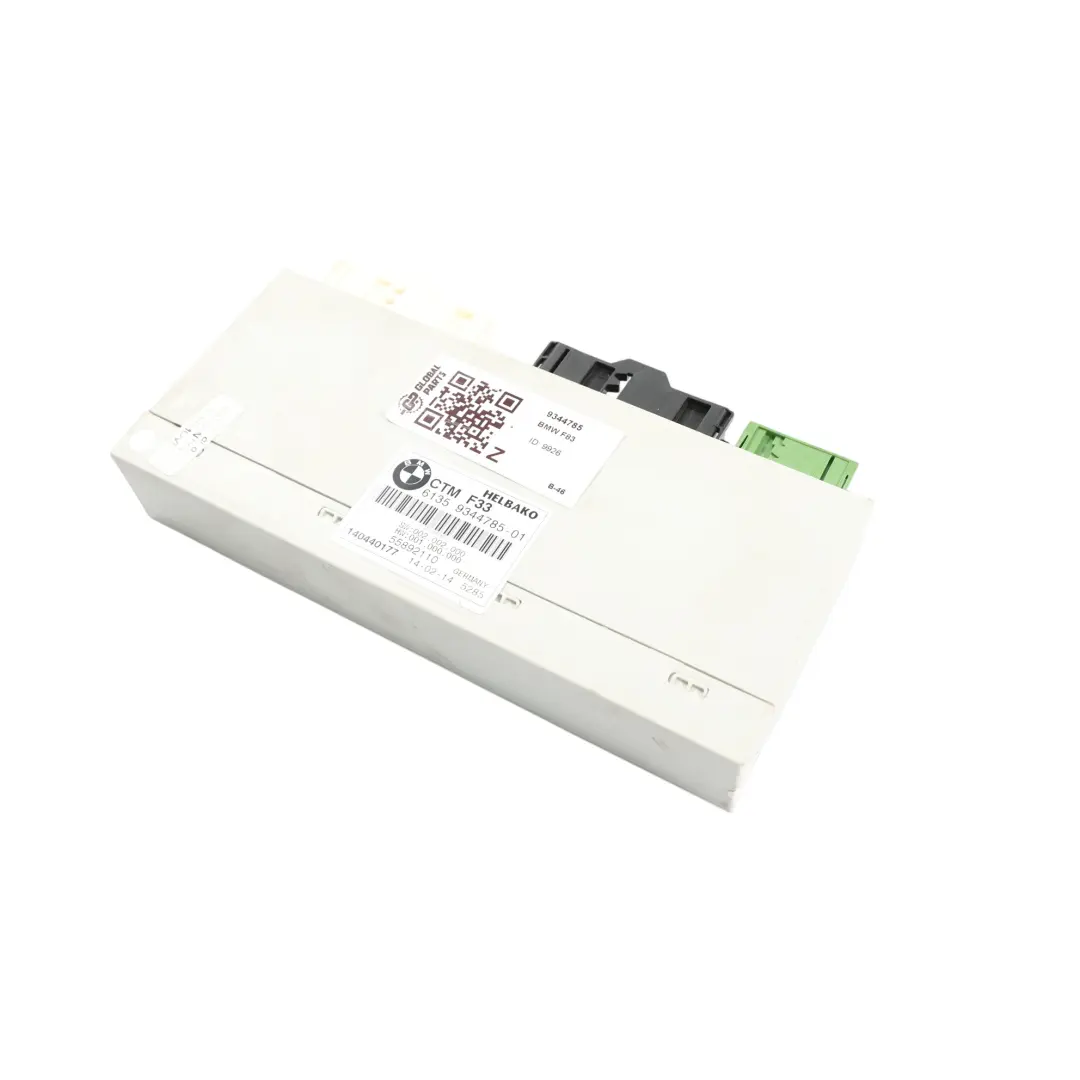 Folding Top Roof ECU Control Unit CTM to BMW F33 F83 M4 Convertible with Part number 9344785 BMW F33 F83 M4 Convertible Folding Top Roof ECU Control Unit CTM - SKU 9344785 - Part number 9344785