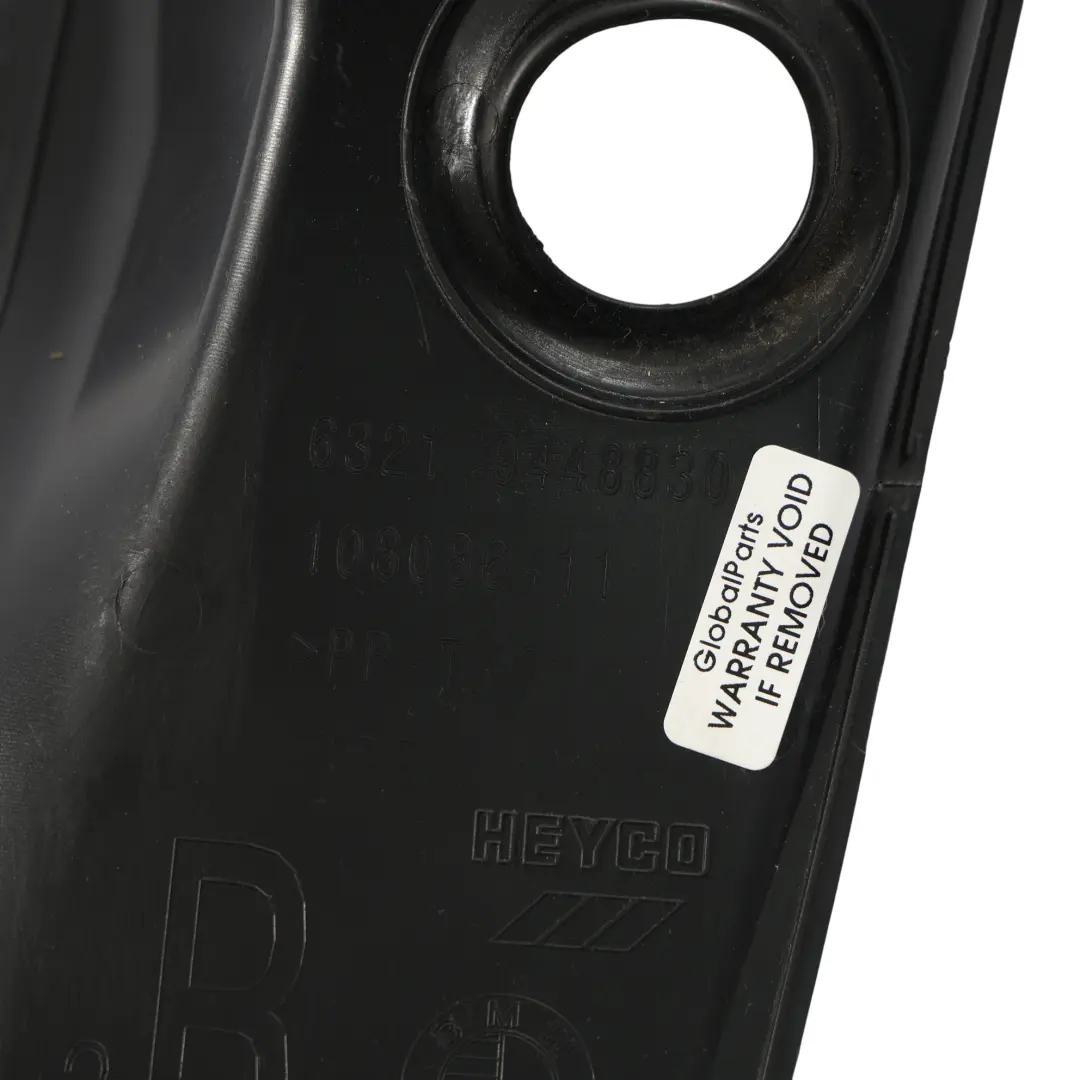 BMW X1 U11 Moldura Riel Portón Trasero Panel Negro Derecho - SKU 9448830 - Número de pieza 9448830