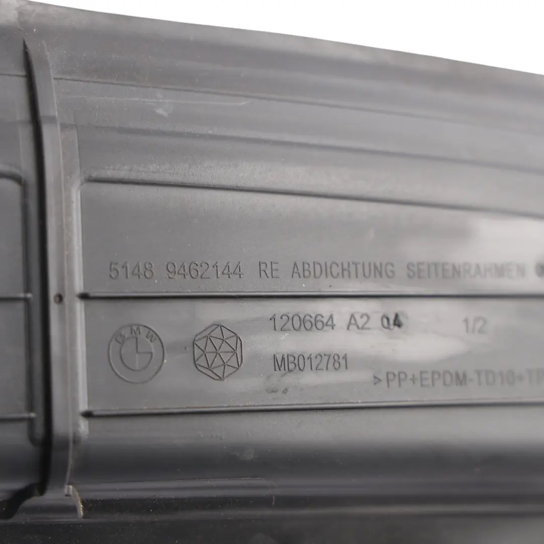 BMW X1 iX1 U11 U12 Wing Panel Seal Trim Right Driver' Side Right O/S - SKU 9462144 - Part number 9462144