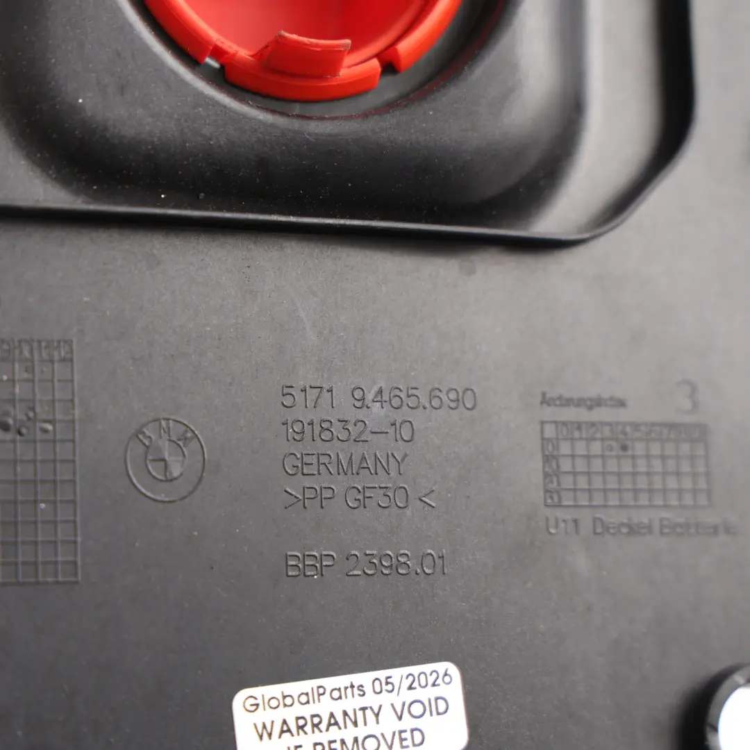 BMW X1 U11 Battery Positive Terminal Cover Panel Housing - SKU 9465690 - Part number 9465690