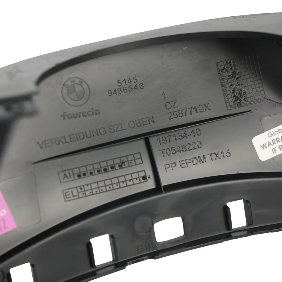 F74 F78 X1 U11 Steering Column Cover Trim Panel Upper to BMW F70 with Part number 9496543 BMW F70 F74 F78 X1 U11 Steering Column Cover Trim Panel Upper - SKU 9496543 - Part number 9496543