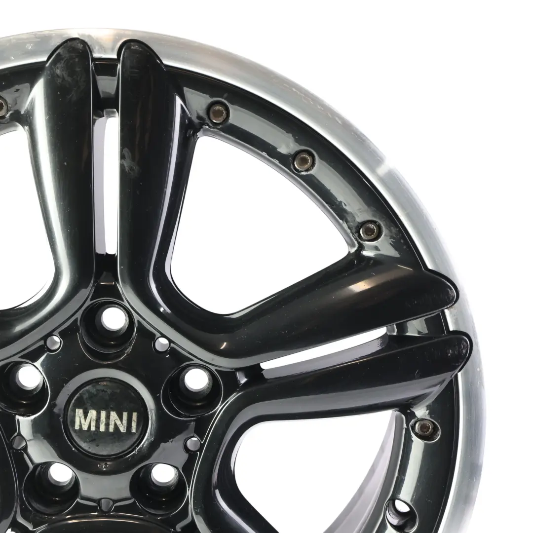 Alloy Rim 18" ET:52 7,5J 5-Star Double Spoke 127 to Mini Cooper R60 R61 Black Wheel with Part number 9803727 Mini Cooper R60 R61 Black Wheel Alloy Rim 18" ET:52 7,5J 5-Star Double Spoke 127 - SKU 9803727-7 - Part number 9803727