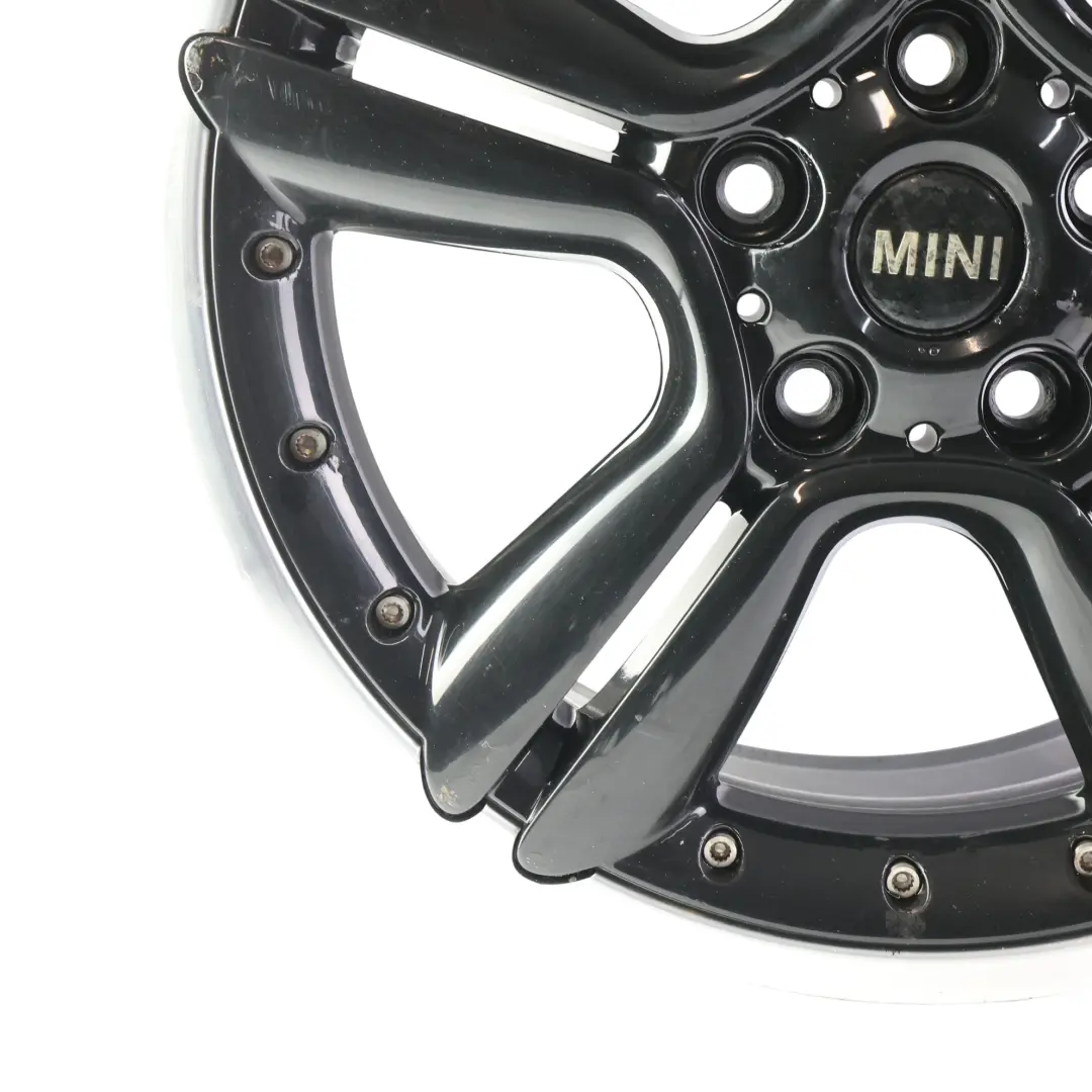 Alloy Rim 18" ET:52 7,5J 5-Star Double Spoke 127 to Mini Cooper R60 R61 Black Wheel with Part number 9803727 Mini Cooper R60 R61 Black Wheel Alloy Rim 18" ET:52 7,5J 5-Star Double Spoke 127 - SKU 9803727-7 - Part number 9803727