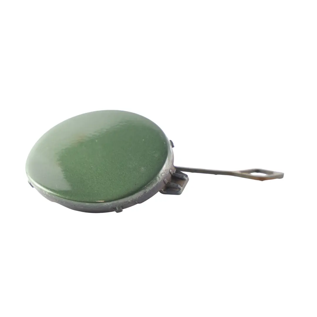 Tapa Trasera Gancho Remolque Paragolpes Derecho Verde Selva C15 para Mini R60 con número de pieza 9806652 Mini R60 Tapa Trasera Gancho Remolque Paragolpes Derecho Verde Selva C15 - SKU 9806652-JG - Número de pieza 9806652