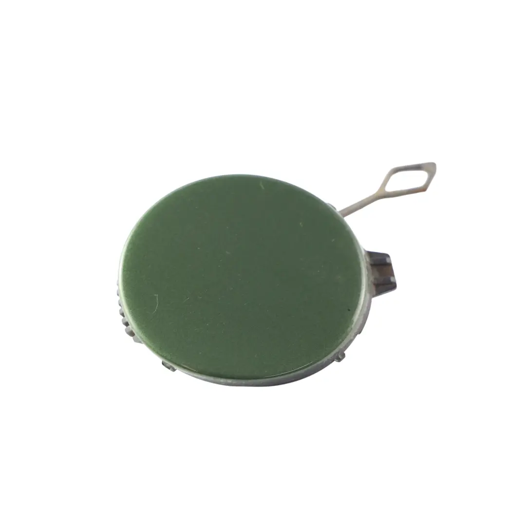 Flap Towing Lug Eye Bumper Right O/S Jungle Green - C15 to Mini R60 Rear Cover with Part number 9806652 Mini R60 Rear Cover Flap Towing Lug Eye Bumper Right O/S Jungle Green - C15 - SKU 9806652-JG - Part number 9806652