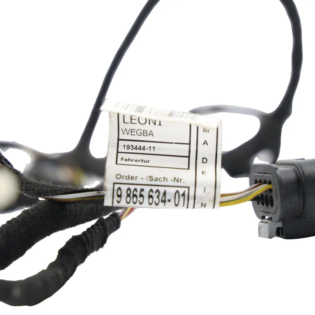 Mini Cooper F55 Front Door Wiring Loom Harness Cable Driver's Side O/S - SKU 9865634 - Part number 9865634
